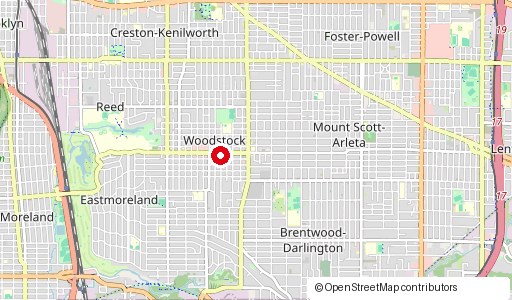 Map centered on Project location in Portland, OR