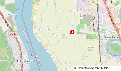 Map centered on Project location in Woodland, WA